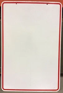 Leeres personalisierbares Verkehrsschild - Bild 1 von 5