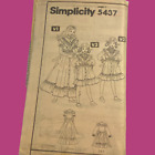 Simplicity 5437 Dress Pattern Girls 10 1981 Uncut Noenvelope Prairie Cottagecore