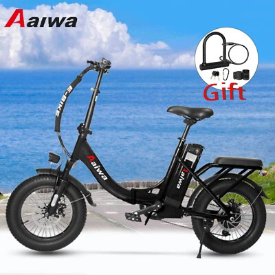 16" Electric Bike Fat Tire 36V for Adults Kids  Folding Commuter Ebike College - Image 1 of 4