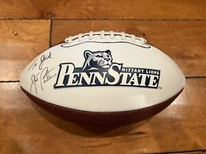 Penn State Nittany Lions logo football AUTO Signed by Joe Paterno Full Size