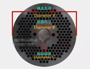 Disco de molienda de 6 mm para máquina de molino de pellets modelo 120, máquina de molino de pellets de alimentación - Imagen 1 de 1