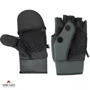Mikado Neoprene Mittens Fishing Gloves - Waterproof Fold Back Mitten Gloves - Picture 1 of 3