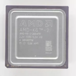 Socket 7 CPU - AMD K6-2 266MHz - AMD-K6-2/266AFR - TESTED - Picture 1 of 2