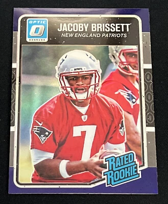 Jacoby Brissett 2016 Donruss Optic Prizm Purple Holo Rated Rookie RC #170 Browns - Image 1 of 2