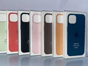 NEW For Apple iPhone15 Pro 15 Plus 15 Pro Max Mag Safe Original Silicone Case - Picture 1 of 34