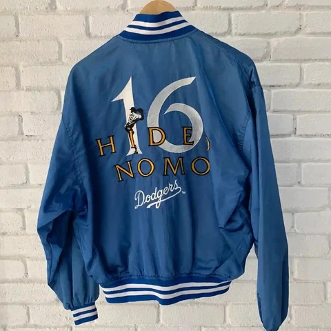 Vintage MLB LA Dodgers Hideo Nomo Stadium Jacket Cover