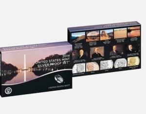 2014 United States US Mint 14-Coin Silver Proof Set w/Box & COA - Picture 1 of 2