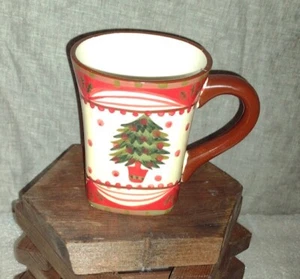 Christmas Tree Coffee Mug ND Hand Painted - Picture 1 of 5