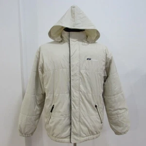 Reebok Men's VTG 90s Quilted Showerproof Hooded Chest 44/46 UK L Sku 13941 - Picture 1 of 17