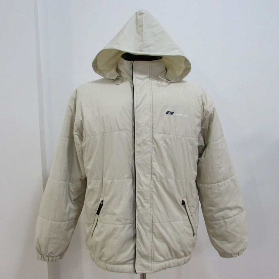 Reebok Men's VTG 90s Quilted Showerproof Hooded Chest 44/46 UK L REF (13941) - Image 1 of 4