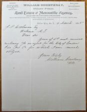 Miles City, MT 1885 Letterhead-Real Estate-Northern Pacific RR-Montana Territory