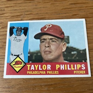 1960 Topps Baseball Taylor Phillips #211 Philadelphia Phillies NEAR MINT