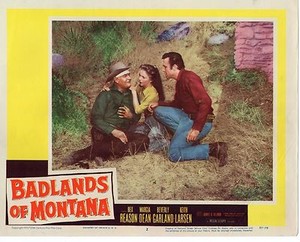 Rex Reason Beverly Garland Badlands Of Montana Original 11x14" Lobby Card LC397