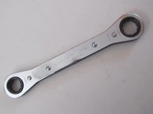 Vintage Polished Craftsman 42164 Double Ended Ratchet Wrench 5/8" & 3/4" USA - Picture 1 of 5