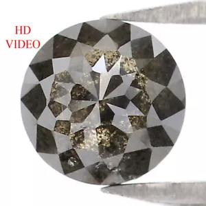 Diamante natural suelto corte rosa 0,98 quilates 5,50 mm sal y pimienta diamante LQ063 - Imagen 1 de 8