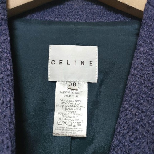CELINE Giacca Sartoriale 38 Navy Donna