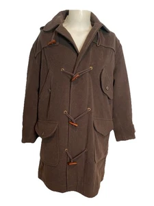 NWT Men's Matinique Erwin Wool Pea Coat Brown Size Medium - Picture 1 of 5