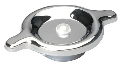 Trans-Dapt for TWIST-IN Style OIL CAP GM Vehicles Rubber with CHROME Top- PLAIN - Image 1 of 4
