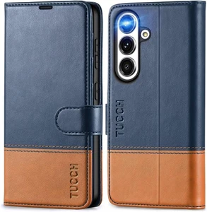 TUCCH Case for Galaxy S25 (6.2") 2025 5G, PU Leather Wallet Magnetic Protective - Picture 1 of 9
