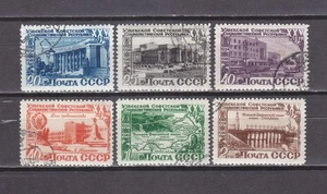 Russia 1950 25 Ann Uzbek SSR Mi 1432-1437 Used - Picture 1 of 2