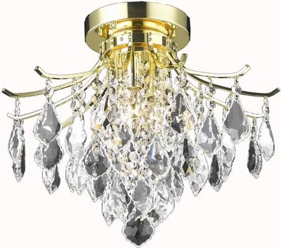 Amelia Gold Flush Mount Ceiling Light, Dazzling Design - Image 1 of 2