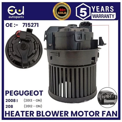 VENTILADOR MOTOR SOPLADOR DE CALEFACCIÓN PARA PEUGEOT 208 2008 MK1 CITROEN C3 MK3 13+ 1608182080 Foto 1 de 4
