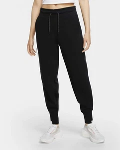 Pantalones Nike para mujer M negros ropa deportiva tecnología polar tiro medio joggers atletismo - Imagen 1 de 10
