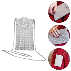 Women's Messenger Bag Travel Clutch for Sparkly Cell Phone Crossbody - Picture 1 of 6