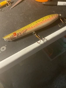 Vintage Cordell Pencil Popper Angeln Moschusköder, sehr seltene Regenbogenfarbe. Big - Bild 1 von 4