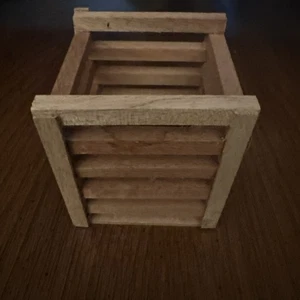 Porta spille o matite in legno realistico vintage anni 90 - Foto 1 di 6