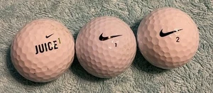 LOTE de 3 pelotas de golf Nike varias de colección usadas desgaste leer descripción - Imagen 1 de 6