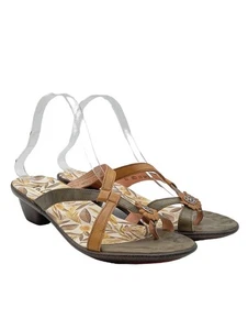 THINK! Sandalias con tacón Mujeres Babuchas Talla EU 39 marrón look casual - Imagen 1 de 6