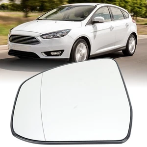 Left Passenger Side Heated Wing Mirror Glass For Ford Focus MK3 2008-2017 - Picture 1 of 12