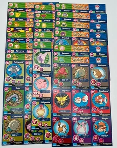 1999 Burger King Pokemon movie Poketrivia uncut sheets complete set - Picture 1 of 8