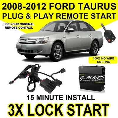 2008-2012 Ford Taurus partida remota plug and play fácil instalação faça você mesmo 3x bloqueio FO1A - Imagem 1 de 3