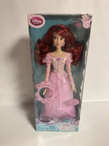 Disney Store Exclusive Ariel 17" Singing Doll Little Mermaid Pink Dress 2012 - Picture 1 of 3