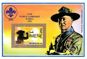 👉 MONGOLIA 1992 SCOUT JAMBOREE GOLD imp. ESPECIMEN S/S mnh ** 💲ENVÍO GRATUITO💲 - Imagen 1 de 1