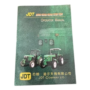 JDT 600 650 654 720 724 Tractor Operator Manual John Deere Tiantu - Picture 1 of 3