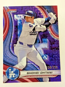 2024 Bowman's Best - Shohei Ohtani /250 - Purple Mojo 130/250 Dodgers - Picture 1 of 4