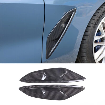 For BMW 8 Series G14 G15 G16 840i 2018-22 Dry Carbon Side Air Fender Vent Cover - Image 1 of 4
