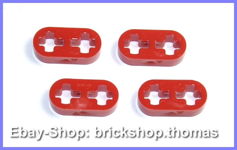 Lego 4 x Technic Liftarm dünn rot Lochbalken - 41677 - 1x2 Red - NEU / NEW - Bild 1 von 1