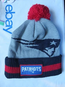 NFL New England Patriots football Beanie Cap Hat toque adjustable beanie Bud bee - Picture 1 of 2