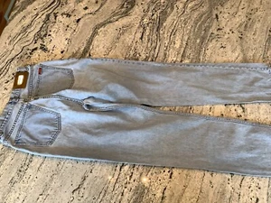 Vintage Lawman Y2K Buttonfly High Waist Blue Jeans Tapered 11 Waist 27” - Picture 1 of 10