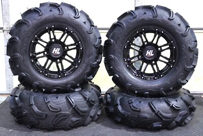 POLARIS SPORTSMAN 850 28" MAXXIS ZILLA ATV TIRE & 14" HL3 BLK WHEEL KIT POL1CA - Image 1 of 4