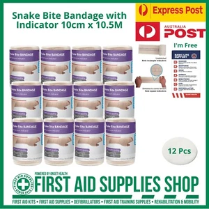 AEROFORM Snake Bite Bandage with Indicator 10cm x 10.5M (WRAP OF 12) - Picture 1 of 1