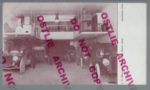 Lexington NEBRASKA c1910 INTERIOR GARAGE J.S. Bancroft CAR DEALERSHIP Cars NE - Picture 1 of 4