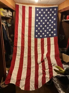 American Flag Interment Flag Aprox 58” x 112” 50 Stars Phoenix Industries - Picture 1 of 8