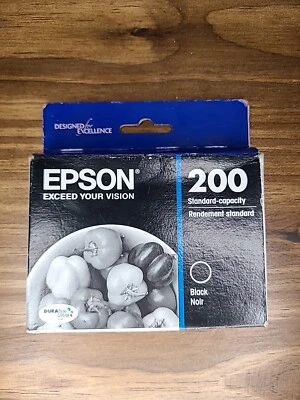 Cartucho de tinta Epson DuraBrite 200 capacidad estándar negro T200120 exp Nov 2022 Foto 1 de 3