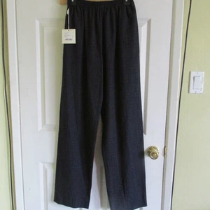 SZ 0 Eskandar Navy Two Tone Mini Check Regular Trouser Pant NWT $ 750 - Picture 1 of 4