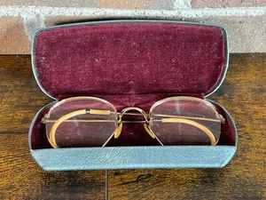 Vintage Bausch + Lomb 12K Gold Filled Gläser mit Etui Dr Glenn Watters Wyoming - Bild 1 von 11